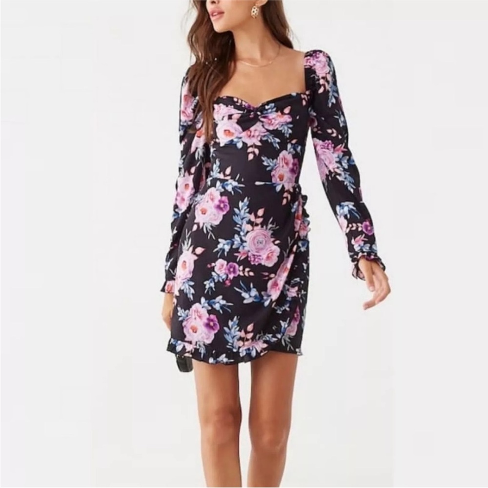Elevator Disco Floral Dress Size 1XL Women New Pink Black
